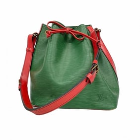 Louis Vuitton Epi Petit Noe Shoulder Bag M44147 in Borneo Green and Castilian Red for Women