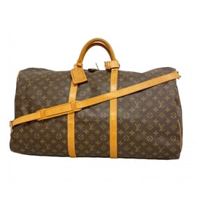 Louis Vuitton Monogram Keepall Bandouliere 60 Boston Bag M41412 Brown Men's/Women's P1315255