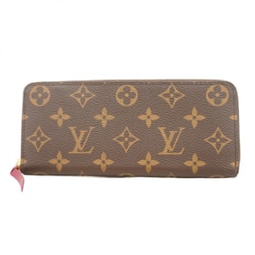 Louis Vuitton Monogram Portefeuille Clemence Long Wallet M60742 Fuchsia Women's