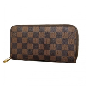Louis Vuitton Damier Zippy Wallet N60015 Ebene Long for Men and Women