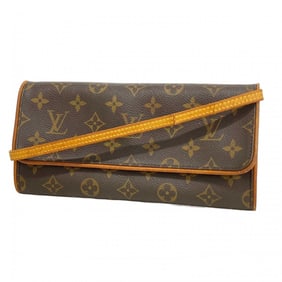 Louis Vuitton Monogram Pochette Twin GM Shoulder Bag M51852 Brown Women's