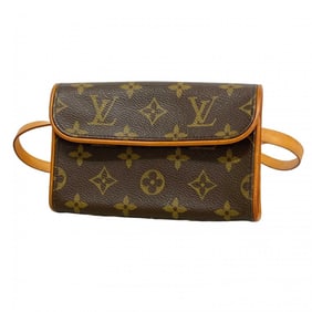 Louis Vuitton Monogram Pochette Florentine Waist Bag M51855 Brown Women's