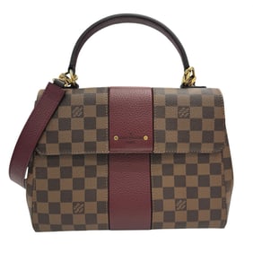 LOUIS VUITTON Louis Vuitton Bond Street N64416 Damier 2-way bag, shoulder handbag, brown, burgundy,