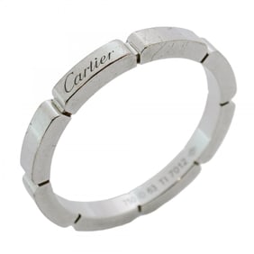 Cartier Maillon Panthère Ring, 18K White Gold, #63, Men's, P1270718