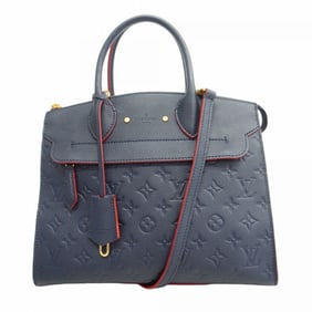Louis Vuitton Monogram Empreinte Pont Neuf MM Handbag M42817 in Marine Rouge for Women (P1301868)