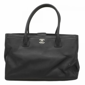 Chanel Executive Line Leather Tote Bag, Black, Women's, P1302699