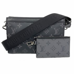 Louis Vuitton Monogram Eclipse Reverse Gaston Wearable Wallet Shoulder Bag M81124 Black Men's