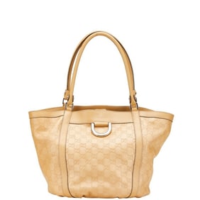 Gucci Guccissima Tote Bag 211982 Beige Leather Women's GUCCI