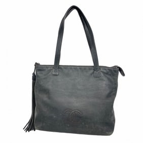 Chanel tote bag, lambskin, black, women's