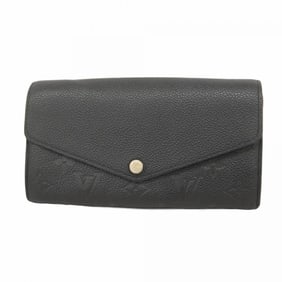 Louis Vuitton Monogram Empreinte Portefeuille Sarah Long Wallet M61182 Noir Women's
