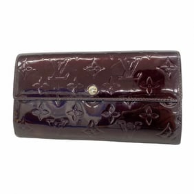Louis Vuitton Vernis Portefeuille Sarah Long Wallet M90152 Amaranth Women's