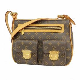 Louis Vuitton Monogram Hudson GM Shoulder Bag M40045 Brown Women's