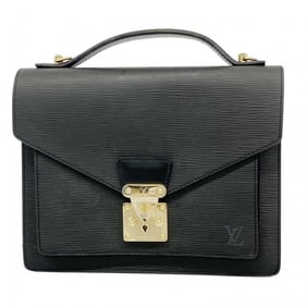 Louis Vuitton Epi Monceau Handbag M52122 Noir Women's