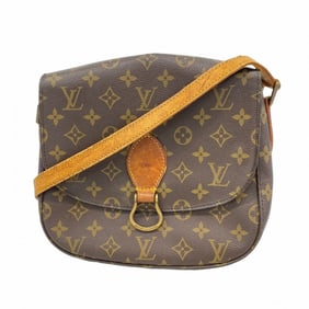 Louis Vuitton Monogram Saint-Cloud GM Shoulder Bag M51242 Brown Women's