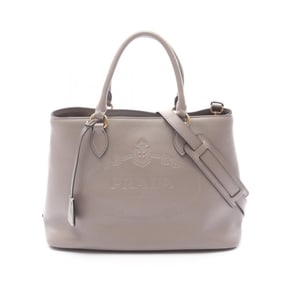 Prada GLACE'CALF handbag, leather, women's, beige, 1BA579