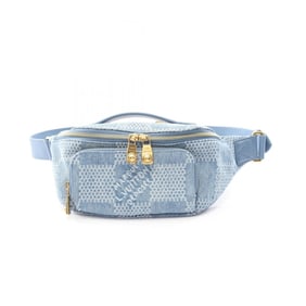 Louis Vuitton Rush Bum Bag, Waist Body Denim, Damier Men's, Blue, N00205