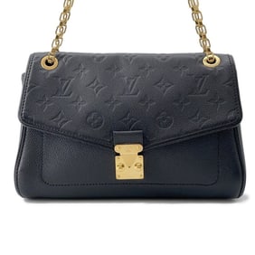 Louis Vuitton Monogram Empreinte Saint-Germain PM Shoulder Bag M48931 LOUIS VUITTON Black