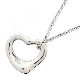 Tiffany Heart Necklace Pt950 Platinum Women's