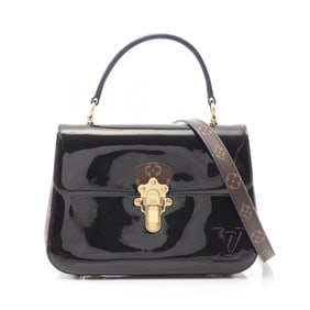 Louis Vuitton Cherrywood PM Handbag, Patent Leather, PVC Coated Canvas, Monogram, Women's,