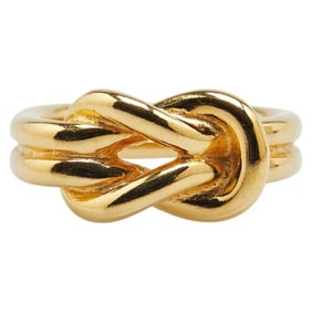 Hermes Atame Scarf Ring, Gold Plated, Women's, HERMES