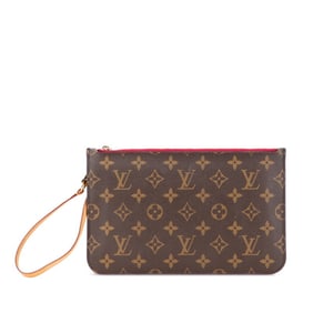 Louis Vuitton Monogram Neverfull GM Accessory Pouch M41180 Brown Pivoine Leather Women's LOUIS