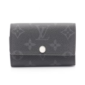 Louis Vuitton Multicle 6 Key Case, PVC-Coated Canvas, Monogram Eclipse, Men's, Black, M82603
