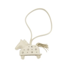 Hermes Hermès Rodeo Robeo Lock PM Bag Charm, Clé, Silver Hardware, K Stamp