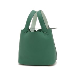 Hermes Hermès Picotin Lock PM 18 Handbag in Eclat Vert Moyen, Peppermint, Gold Hardware, K Stamp