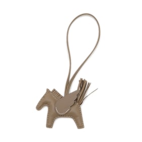 Hermes Hermès Rodeo Pegasus PM Bag Charm Etoupe K Stamp