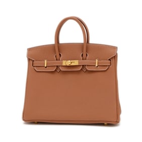 Hermes Hermès Birkin 25 handbag in Togo gold with hardware and K stamp