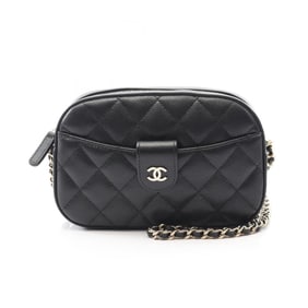 CHANEL Matelasse Shoulder Bag in Grained Calfskin Leather, Black, AP3998
