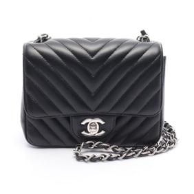 CHANEL Mini Matelasse Shoulder Bag in Grained Calfskin Leather, Black, Women's, A35200