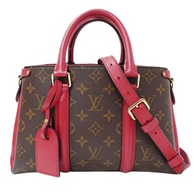 Louis Vuitton Women's Handbag/Shoulder Bag, 2-Way, Monogram Canvas, Soufflot NVBB, Cerise, Red,