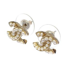 Chanel Coco Mark Faux Pearl Earrings for Women, GP 15C