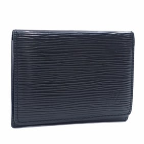 Louis Vuitton Epi Envelope Carte de Visite Bifold Card Case, Men's, Noir, M56582