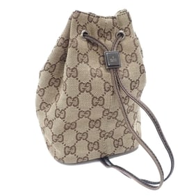 Gucci pouch, Guccissima, women's, brown, GG canvas and leather, 039.0973.002113