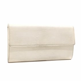 Louis Vuitton Epi Portefeuille Sarah Bifold Long Wallet, Women's, M6516J, Ivory, C2241625