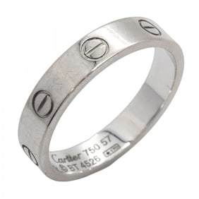 Cartier Mini Love Ring, 18K White Gold, #57, Men's, P1363001