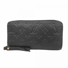 Louis Vuitton Monogram Empreinte Zippy Wallet M61864 Noir Women's Long