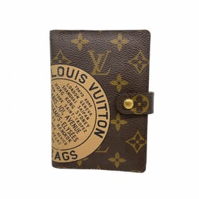 Louis Vuitton Monogram Agenda PMT&B Planner Cover R21039 Brown Women's