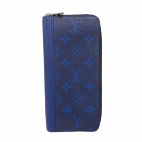 Louis Vuitton Taiga Rama Zippy Wallet Vertical M30447 Cobalt Men's Long