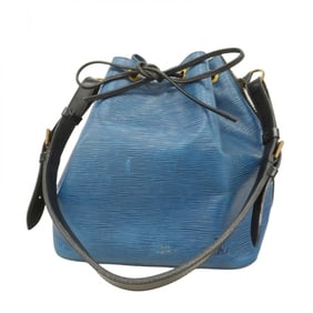 Louis Vuitton Epi Petit Noe Shoulder Bag M44152 Toledo Blue Noir Women's