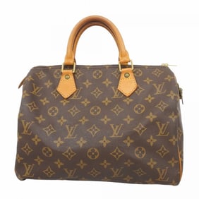 Louis Vuitton Monogram Speedy 30 Handbag M41108 Brown Women's