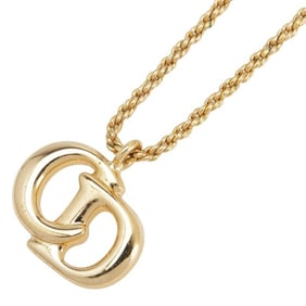 Christian Dior Dior CD logo necklace, gold plated, for women.