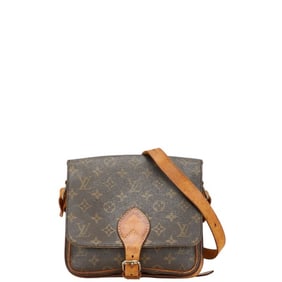 Louis Vuitton Monogram Carte Cher 22 Shoulder Bag M51253 Brown Leather Women's LOUIS VUITTON