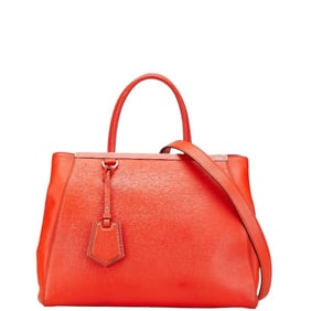Fendi Toujours Handbag/Shoulder Bag 2WAY 8BH250 Red Leather Women's FENDI
