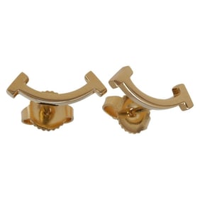 Tiffany T Smile Stud Earrings in 18K Yellow Gold for Women. TIFFANY & Co.