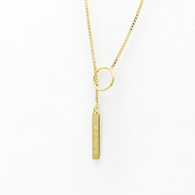 Gucci Lariat Necklace Yellow Gold (18K) No Stone Men,Women Fashion Pendant Necklace (Gold)
