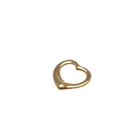Tiffany Open Heart No Stone Men,Women Fashion Pendant Necklace (Gold)