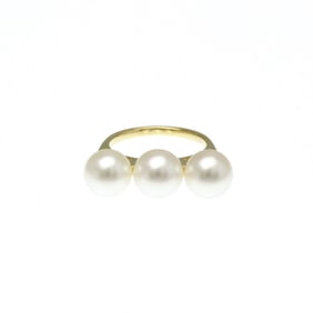 Tasaki Balance Error Yellow Gold (18K) Fashion Pearl Band Ring Gold